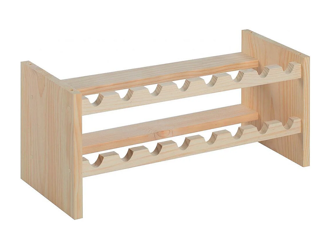 Stapelbares Flaschenregal aus Kiefernholz "Katea"