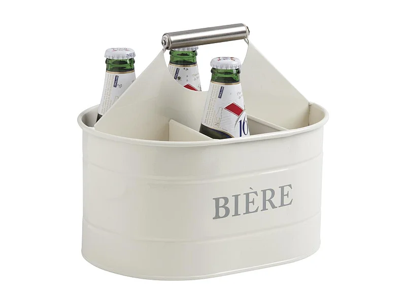 Porte bouteille biere en zinc laqué