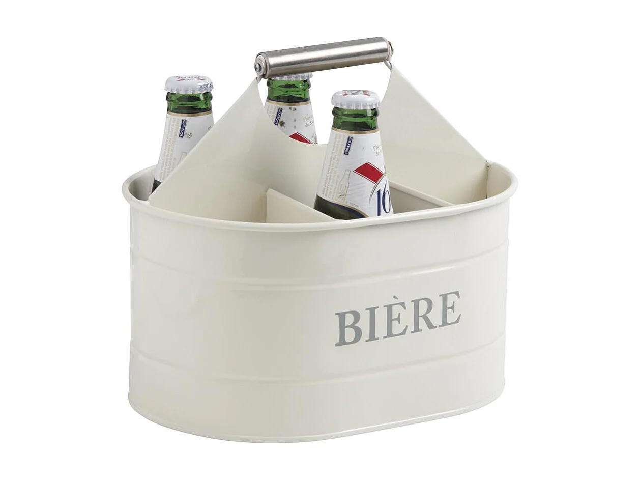Porte bouteille biere en zinc laqué