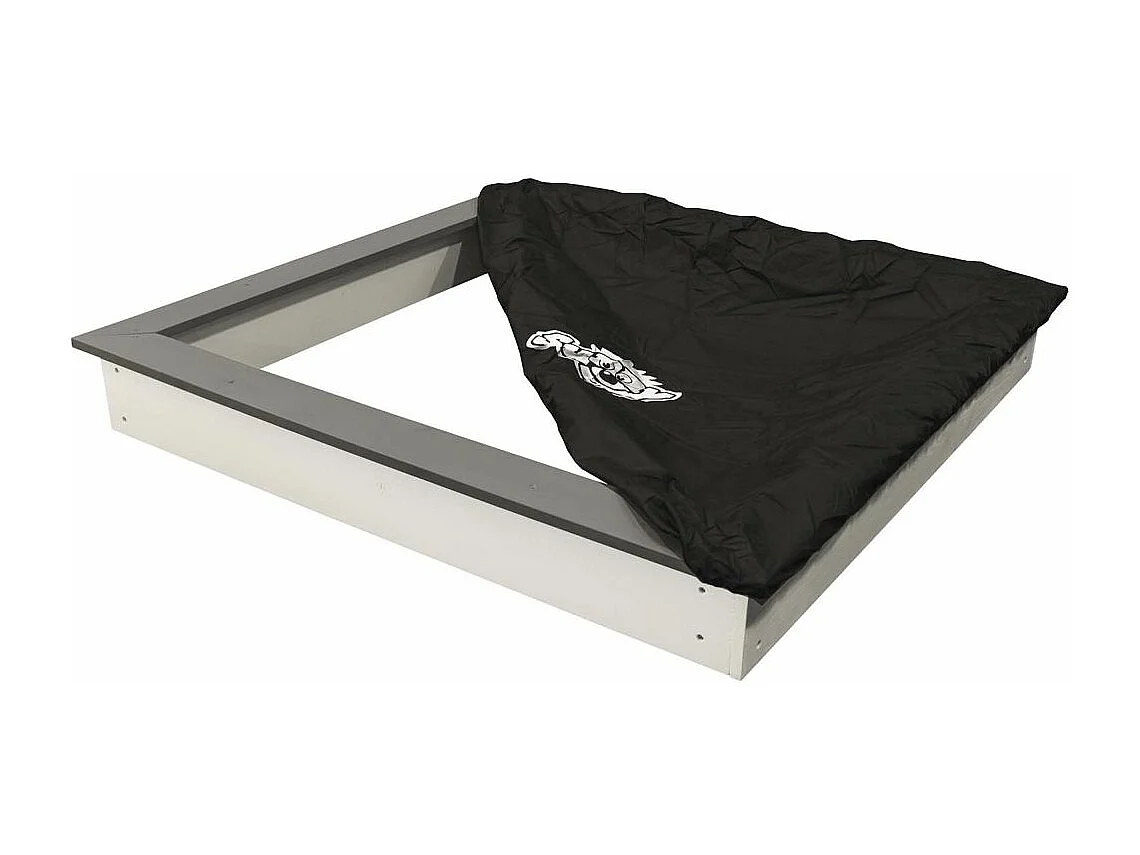 Bac à sable en bois peint avec bâche Sandy