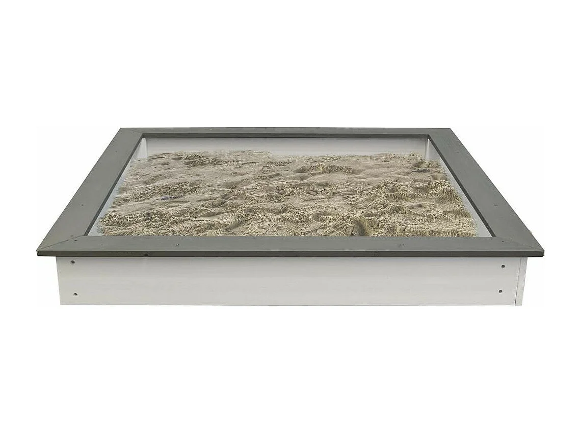 Bac à sable en bois peint avec bâche Sandy