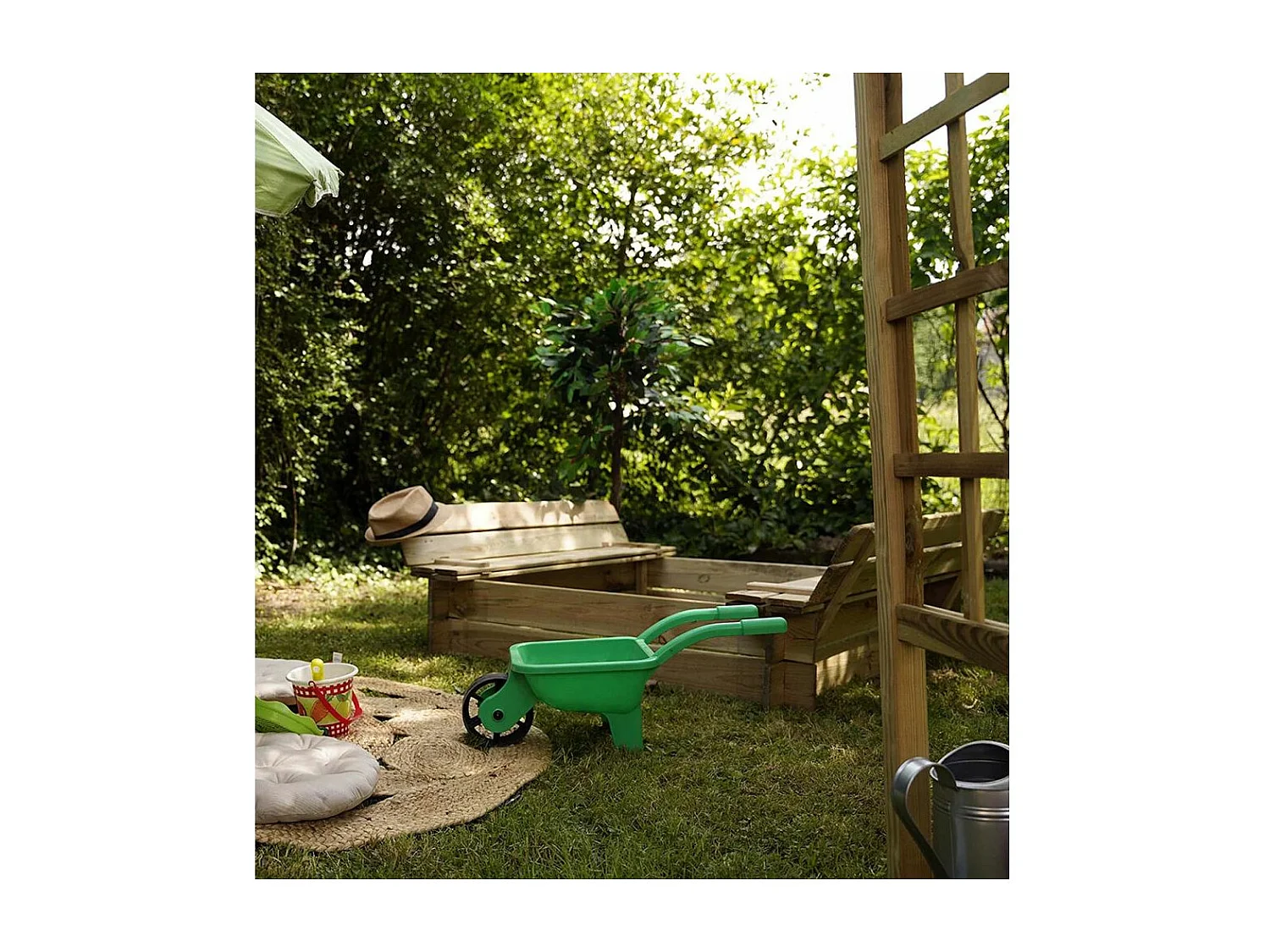 Bac à sable avec Bancs intégrés