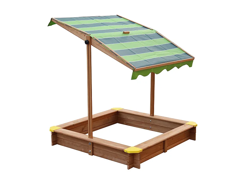 Sandkasten aus Holz mit verstellbarem Sonnenschirm Lily