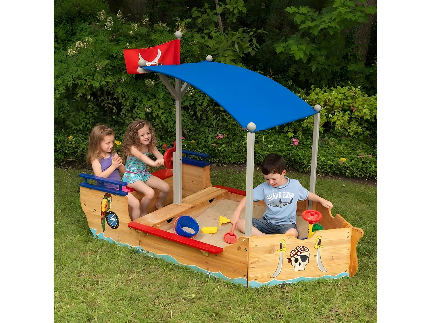 Bac à sable original Bateau pirate