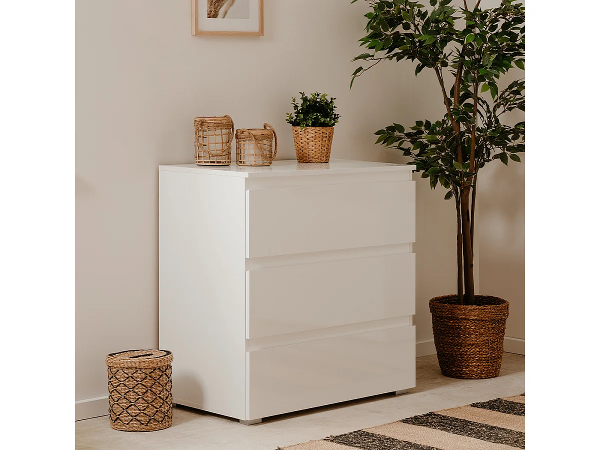 Komoda z 3 szufladami, szerokość 80 cm - PRETORIA