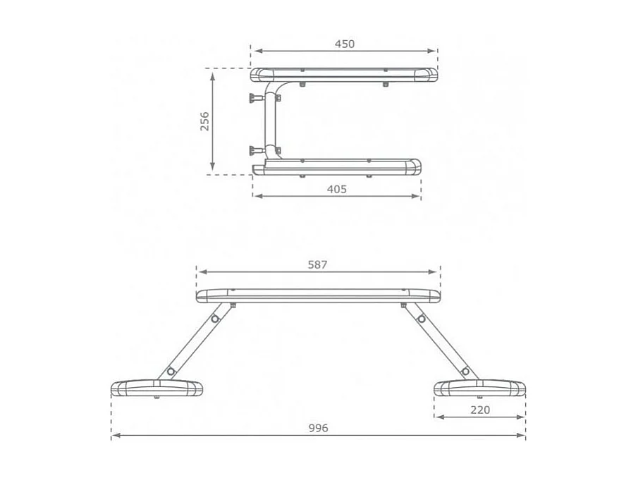 Set Tisch und Stühle zum Anstecken Pic nic
