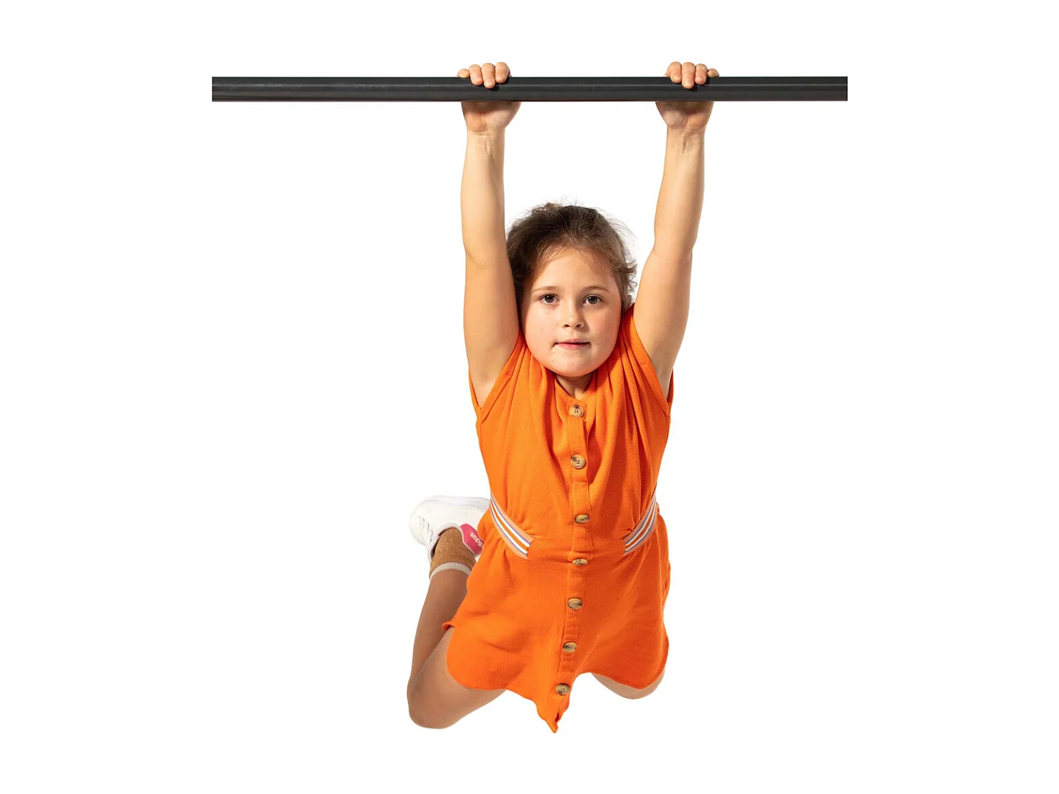 Barre gymnastique thermolaqué avec fixations 125 cm