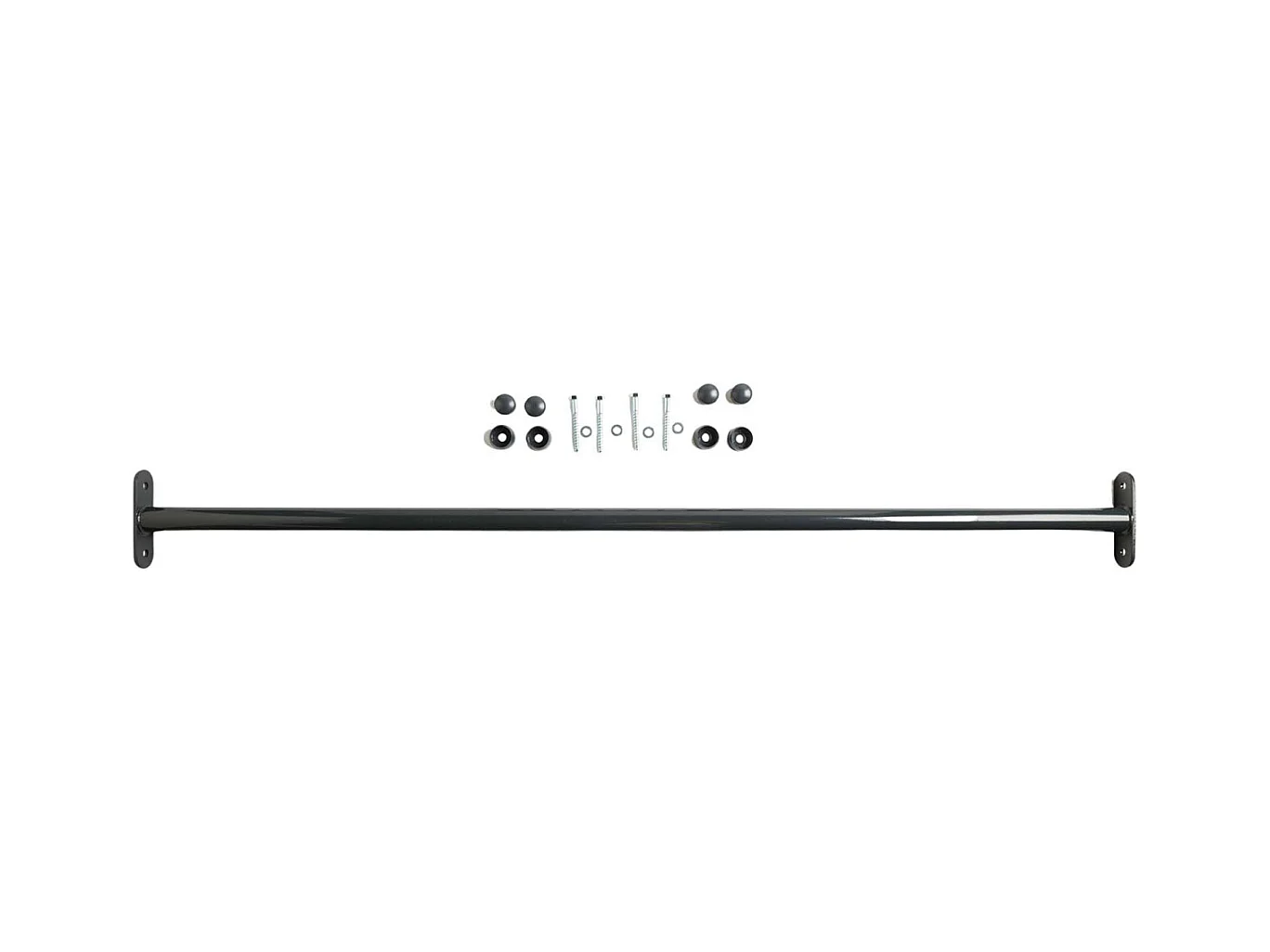 Barre gymnastique thermolaqué avec fixations 125 cm