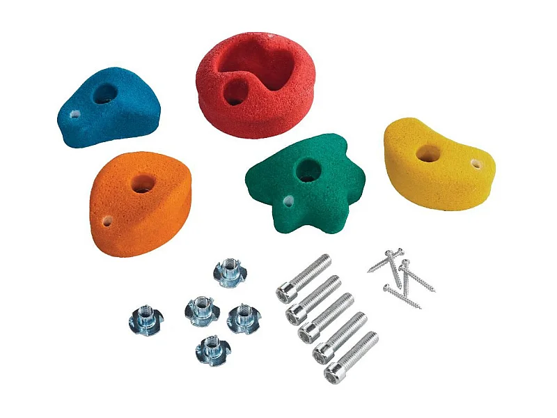 Kit pierres à grimper pour mur d'escalade (Lot de 5)