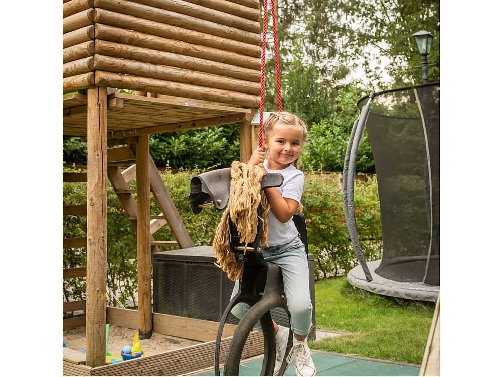 Altalena per cavalli con pneumatici