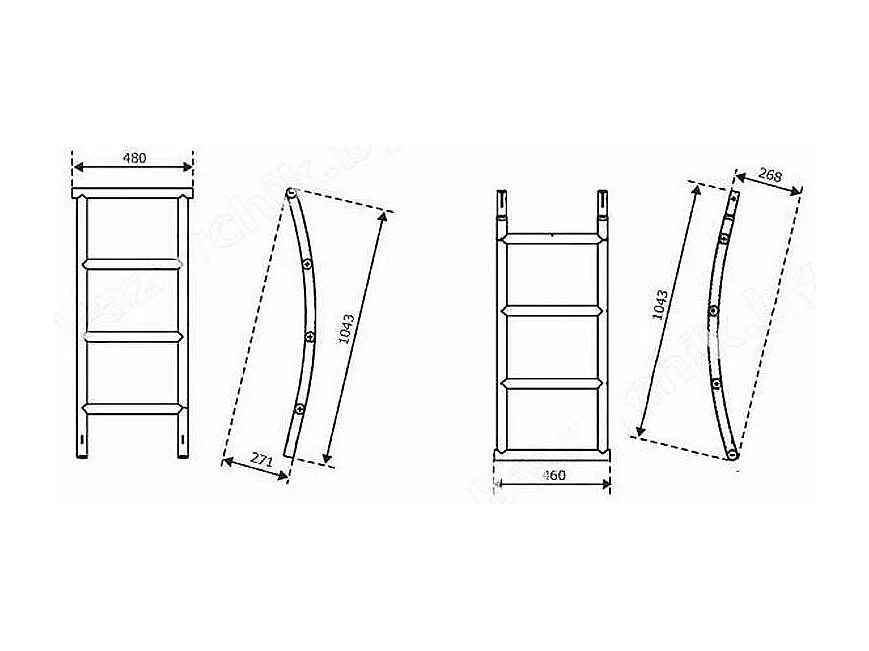 Echelle pour plateforme  Blue Rabbit