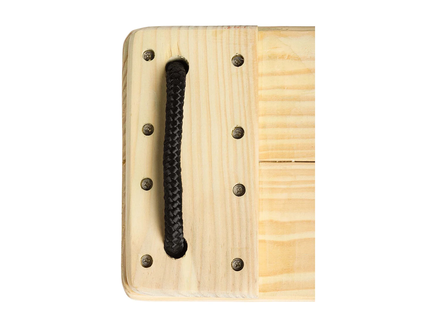 Balançoire siège en pin traité et corde douce