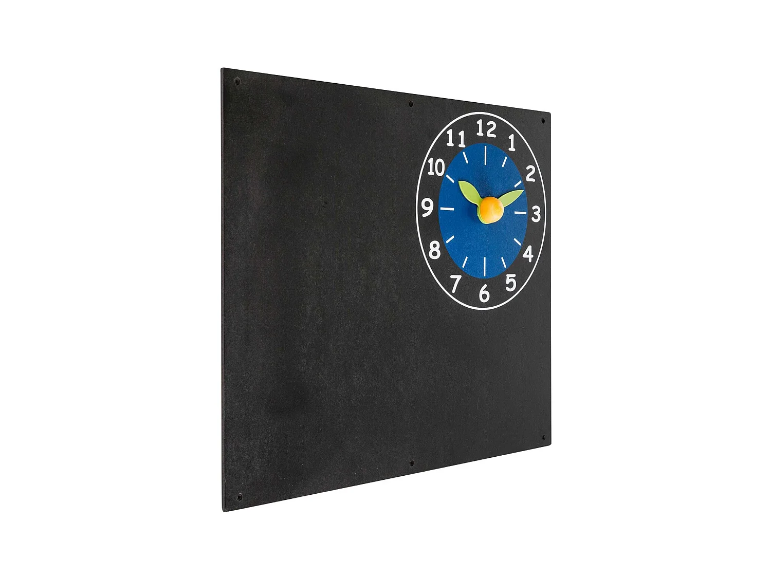 Tableau noir avec horloge à fixer