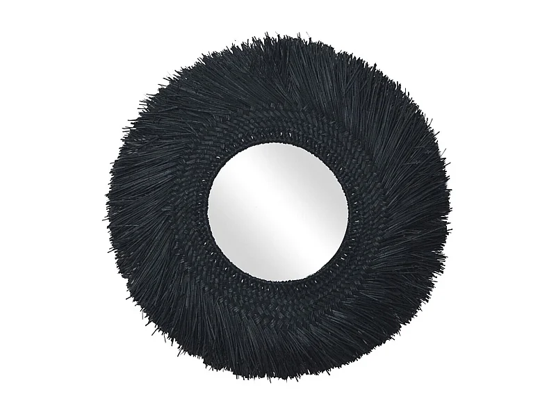 Miroir en jonc teinté 70 cm