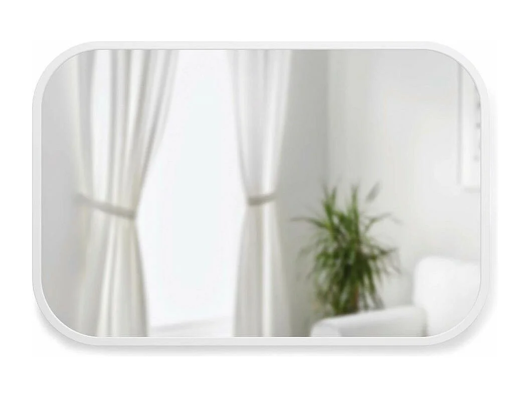 Miroir rectangulaire rebord caoutchouc 61 x 91 cm Hub