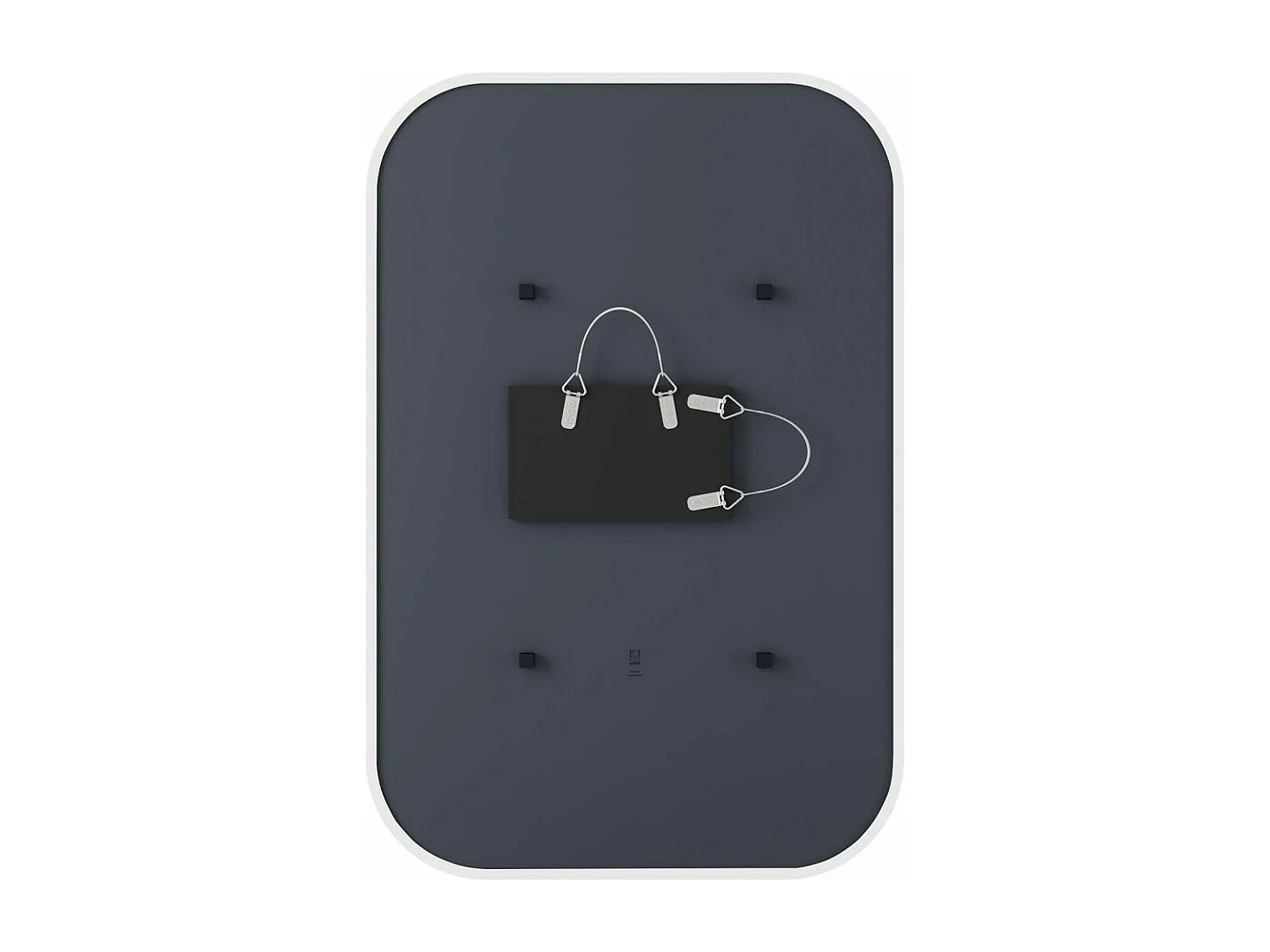 Miroir rectangulaire rebord caoutchouc 61 x 91 cm Hub