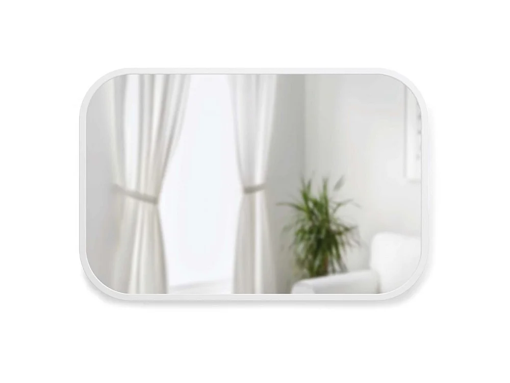 Miroir rectangulaire rebord caoutchouc 61 x 91 cm Hub