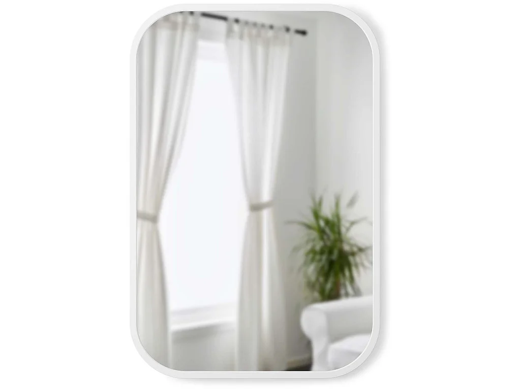 Miroir rectangulaire rebord caoutchouc 61 x 91 cm Hub