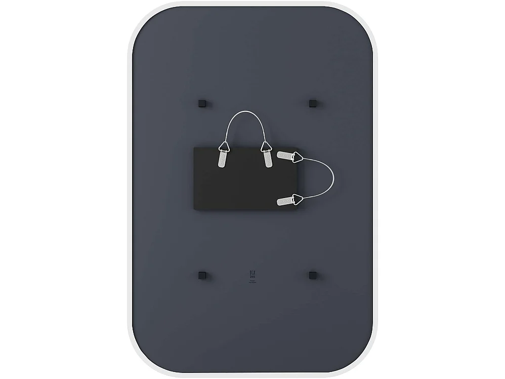 Miroir rectangulaire rebord caoutchouc 61 x 91 cm Hub