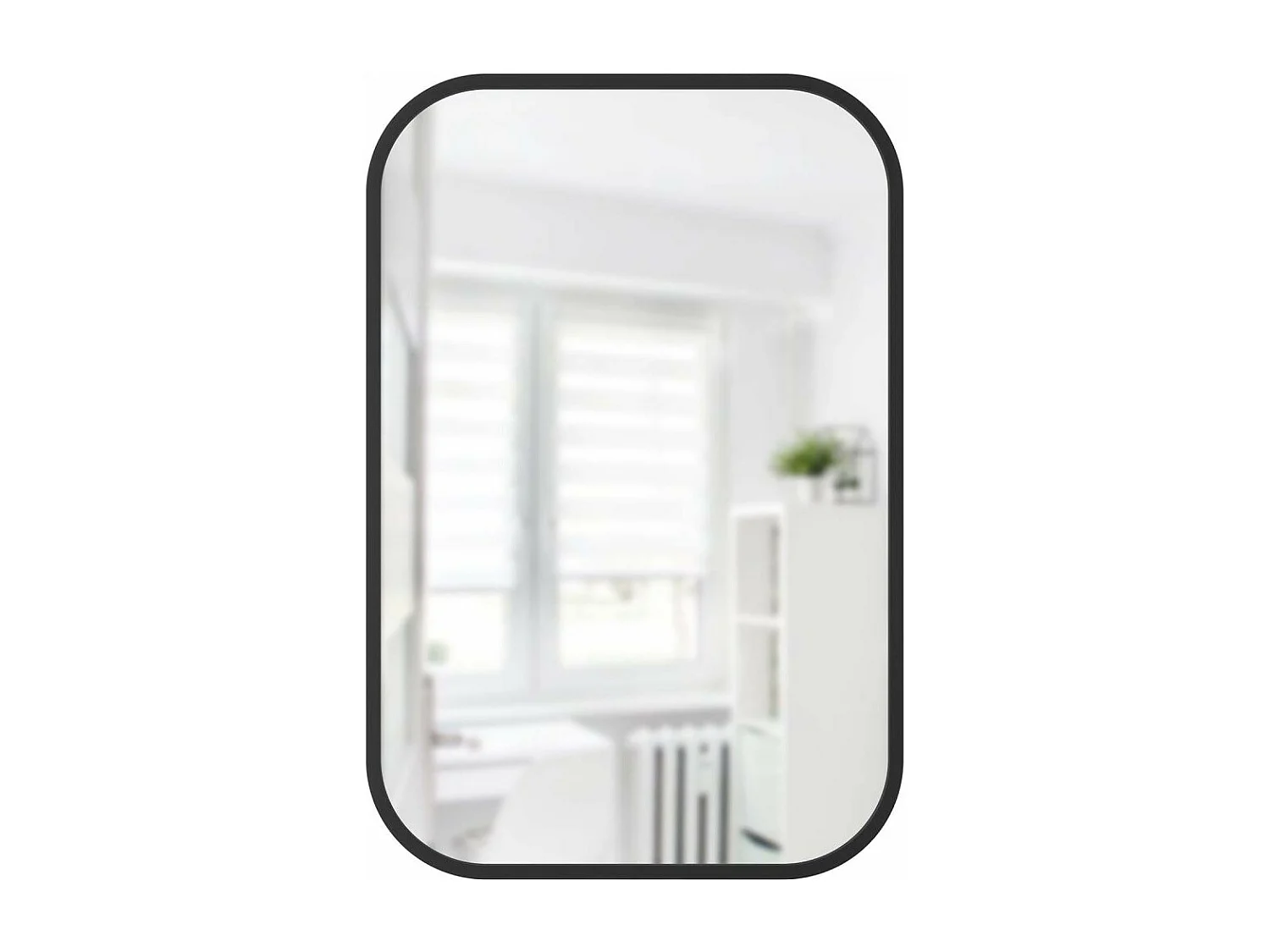 Miroir rectangulaire rebord caoutchouc 61 x 91 cm Hub