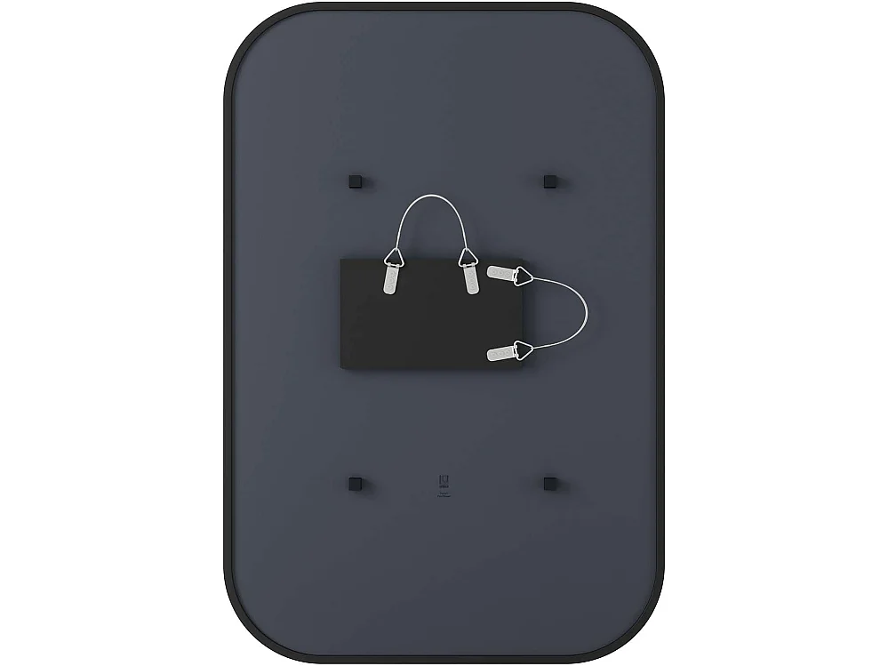 Miroir rectangulaire rebord caoutchouc 61 x 91 cm Hub