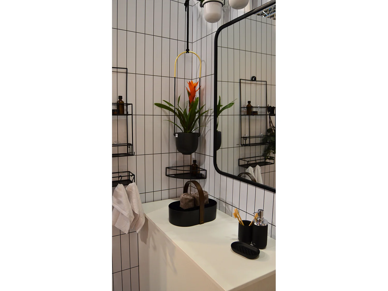 Miroir rectangulaire rebord caoutchouc 61 x 91 cm Hub