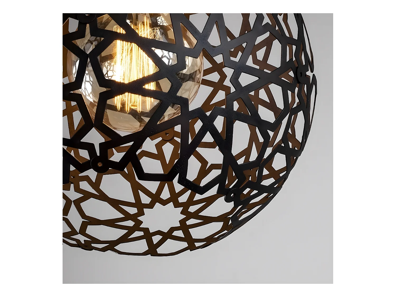 Hanglamp Siena - Zwart - 25x25x119 cm - EPIKASA