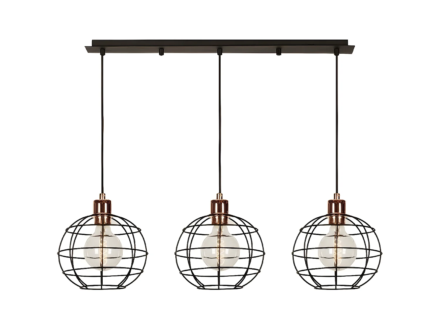 Hanglamp Urbino - Zwart - 90x20x113 cm - EPIKASA