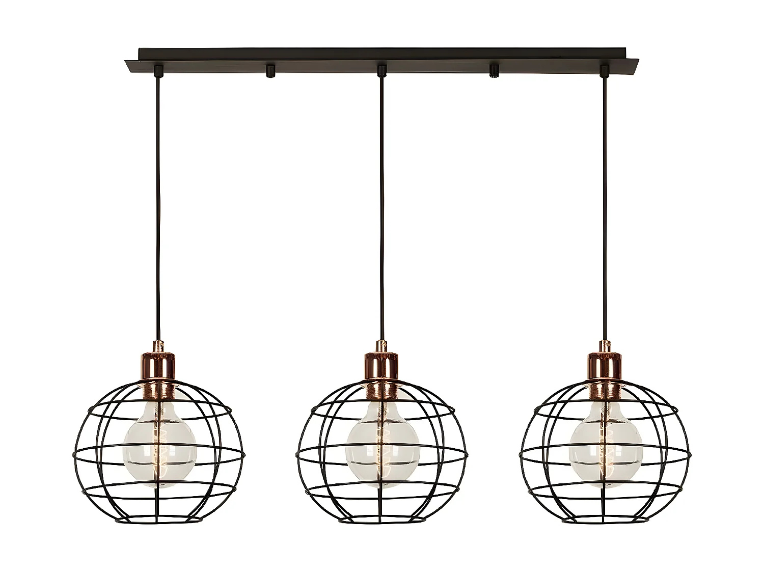 Suspension Urbino, Noir, 90x20x113 cm, EPIKASA