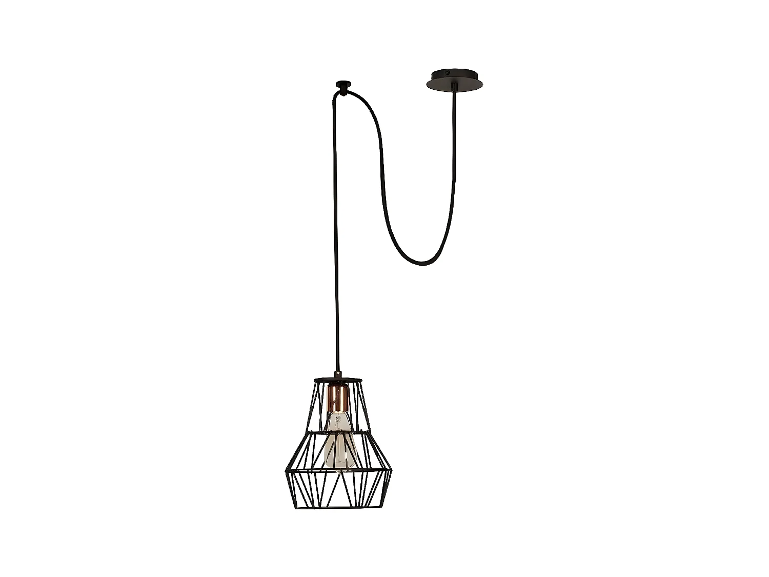 Suspension Barletta, Noir, 100x35x116 cm, EPIKASA
