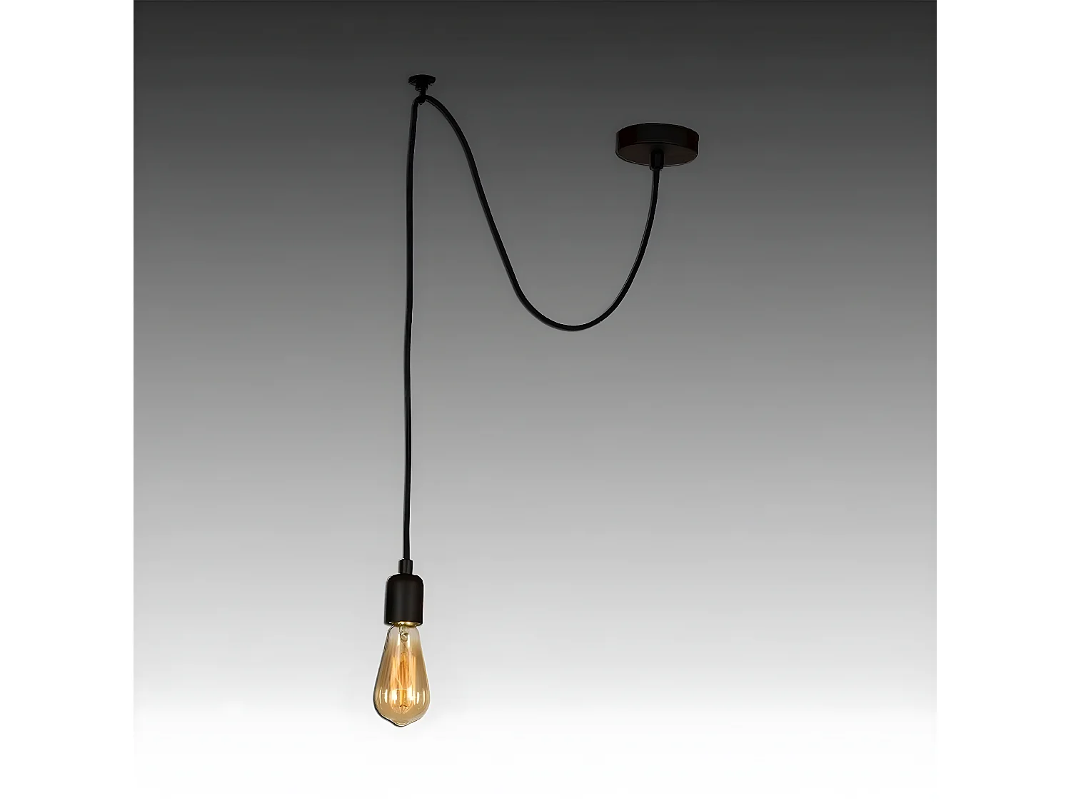 Hanglamp Andria - Zwart - 90x12x93 cm - EPIKASA