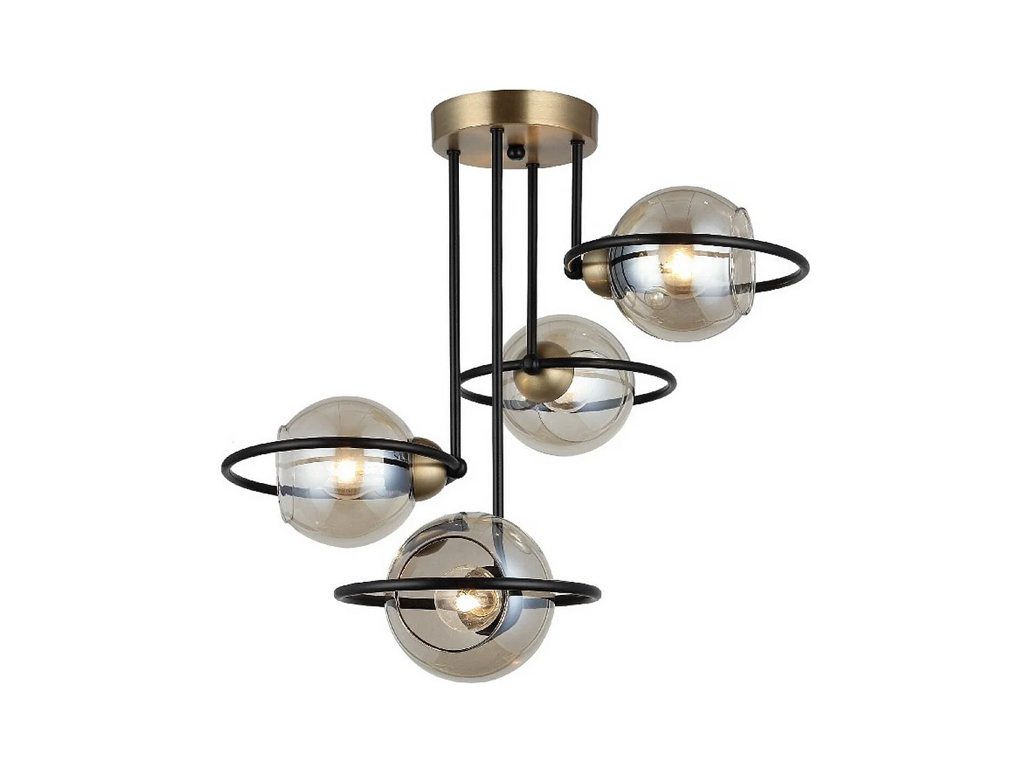 Hanglamp Sassari - Zwart - 53x53x43 cm - EPIKASA
