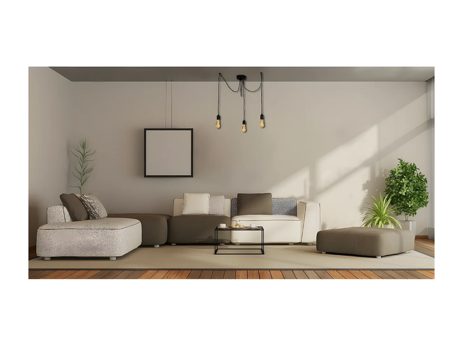 Hanglamp Andria - Zwart - 180x180x93 cm - EPIKASA