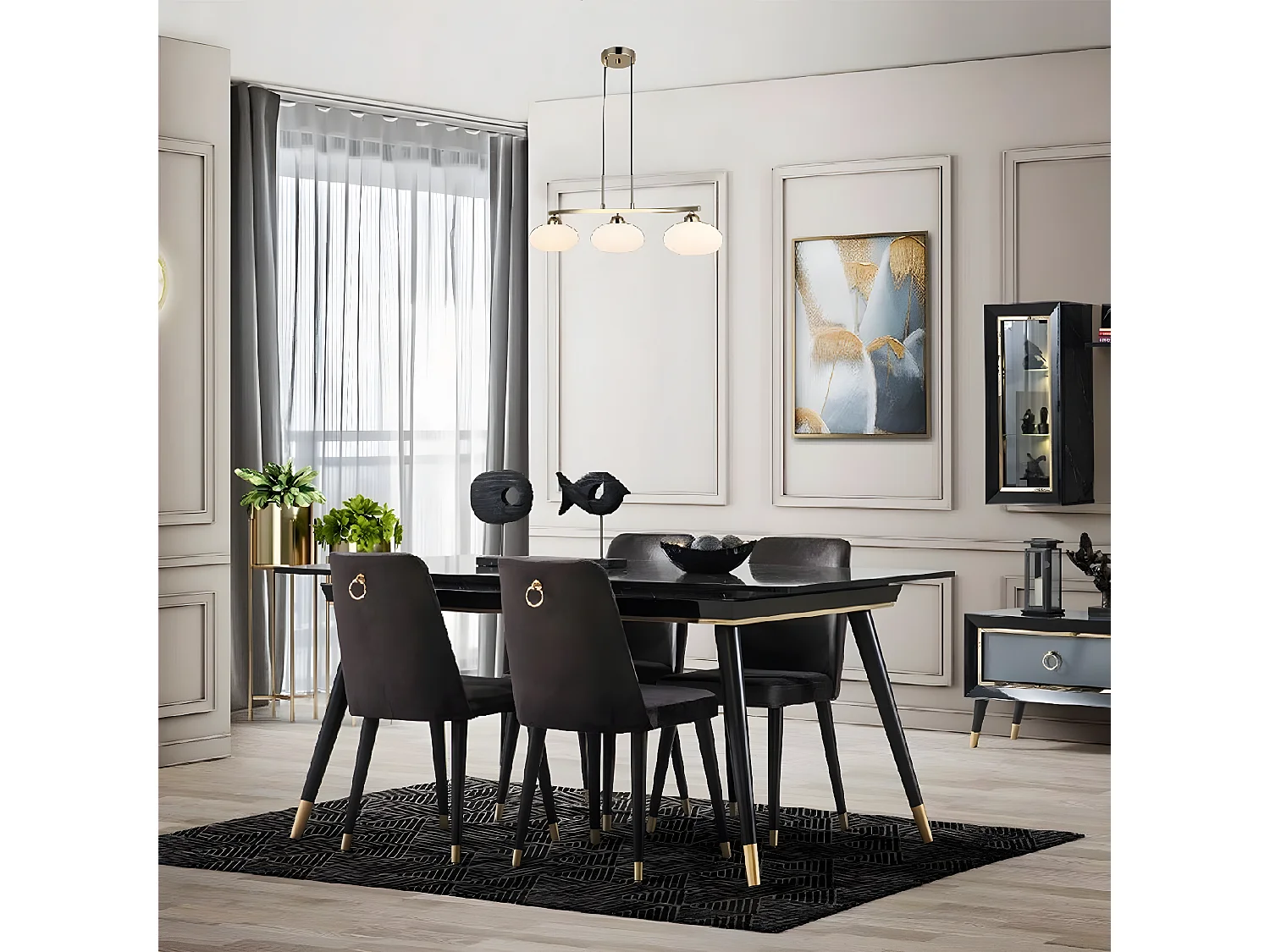 Hanglamp Udine - Goud - 23x82,5x97 cm - EPIKASA