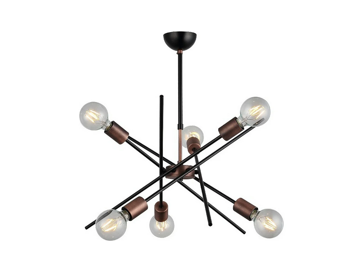 Hanglamp Ferrara - Zwart - 50x50x75 cm - EPIKASA
