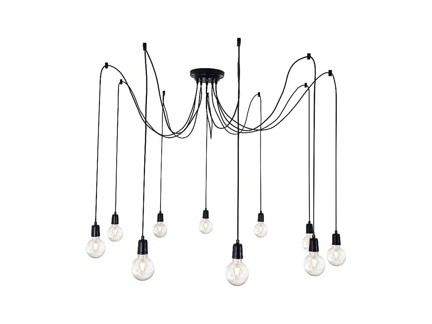 Suspension Andria, Noir, 180x180x90 cm, EPIKASA