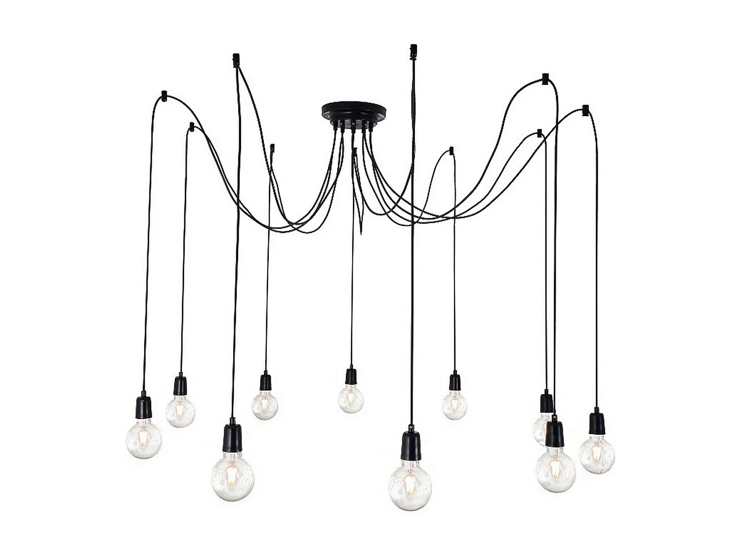 Suspension Andria, Noir, 180x180x90 cm, EPIKASA