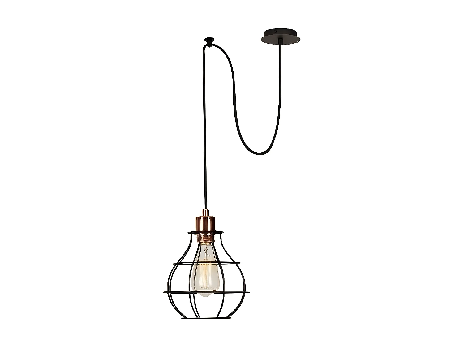 Suspension Barletta, Noir, 100x20x113 cm, EPIKASA