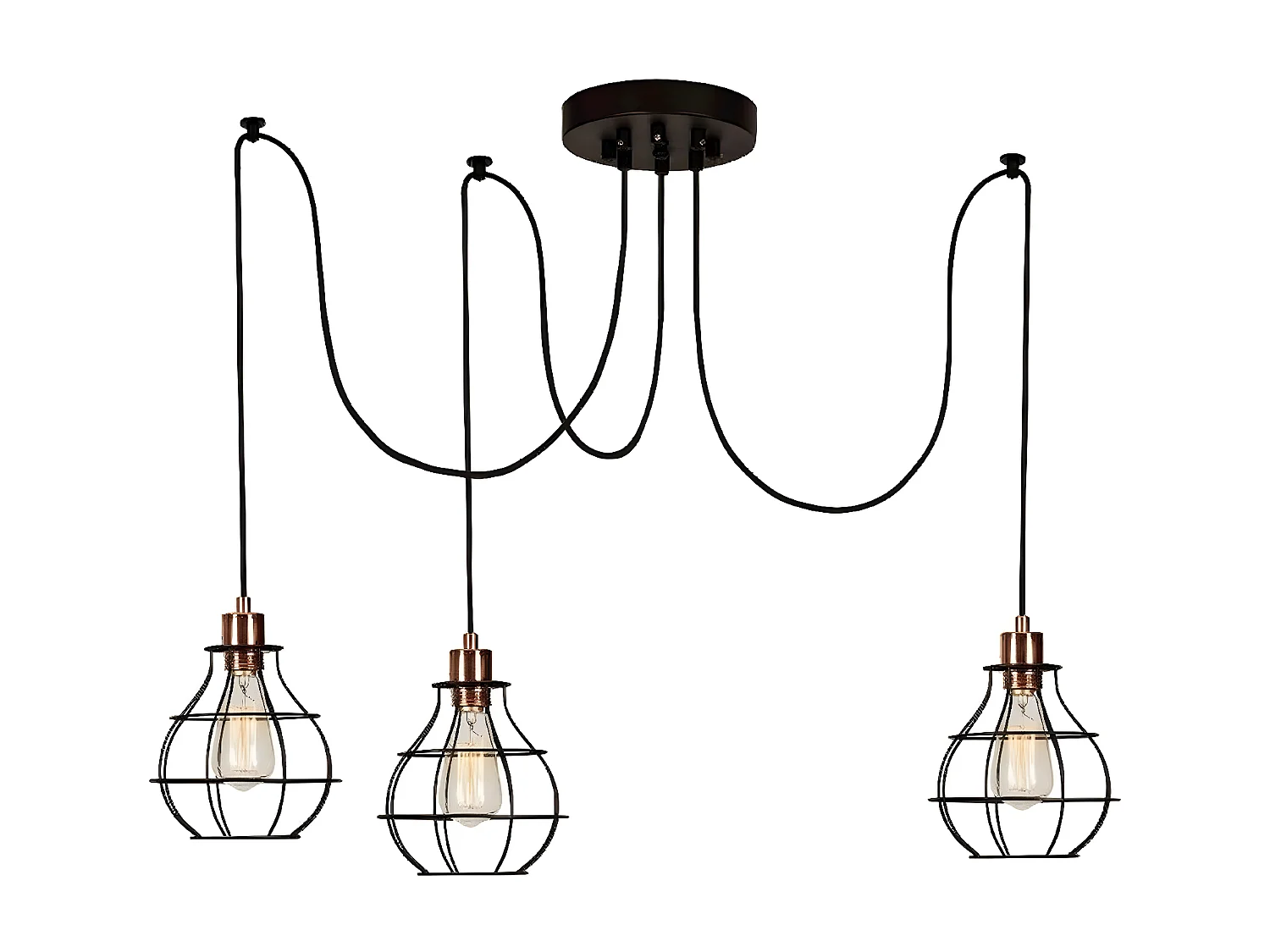Hanglamp Barletta - Zwart - 180x180x113 cm - EPIKASA