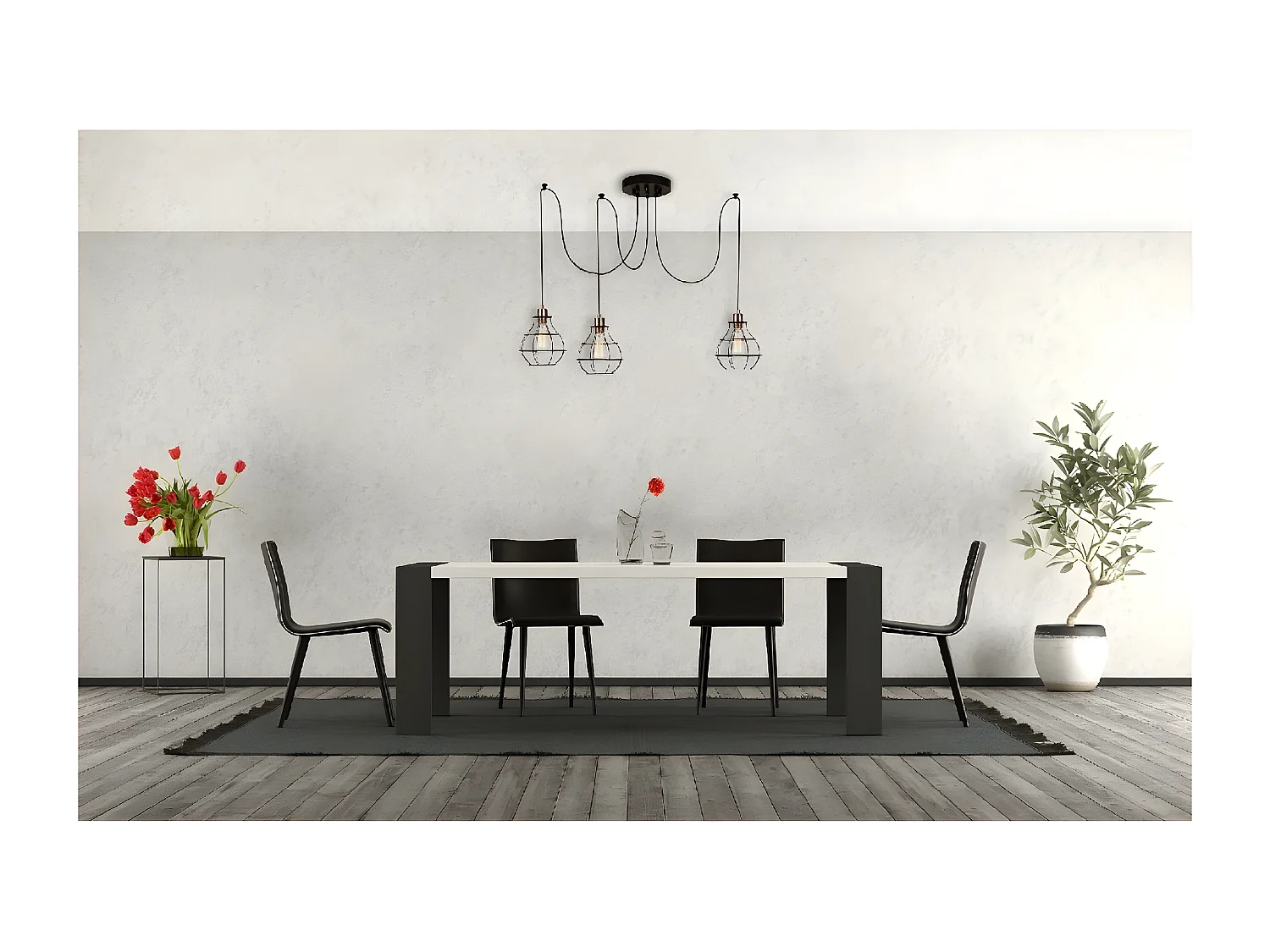 Hanglamp Barletta - Zwart - 180x180x113 cm - EPIKASA