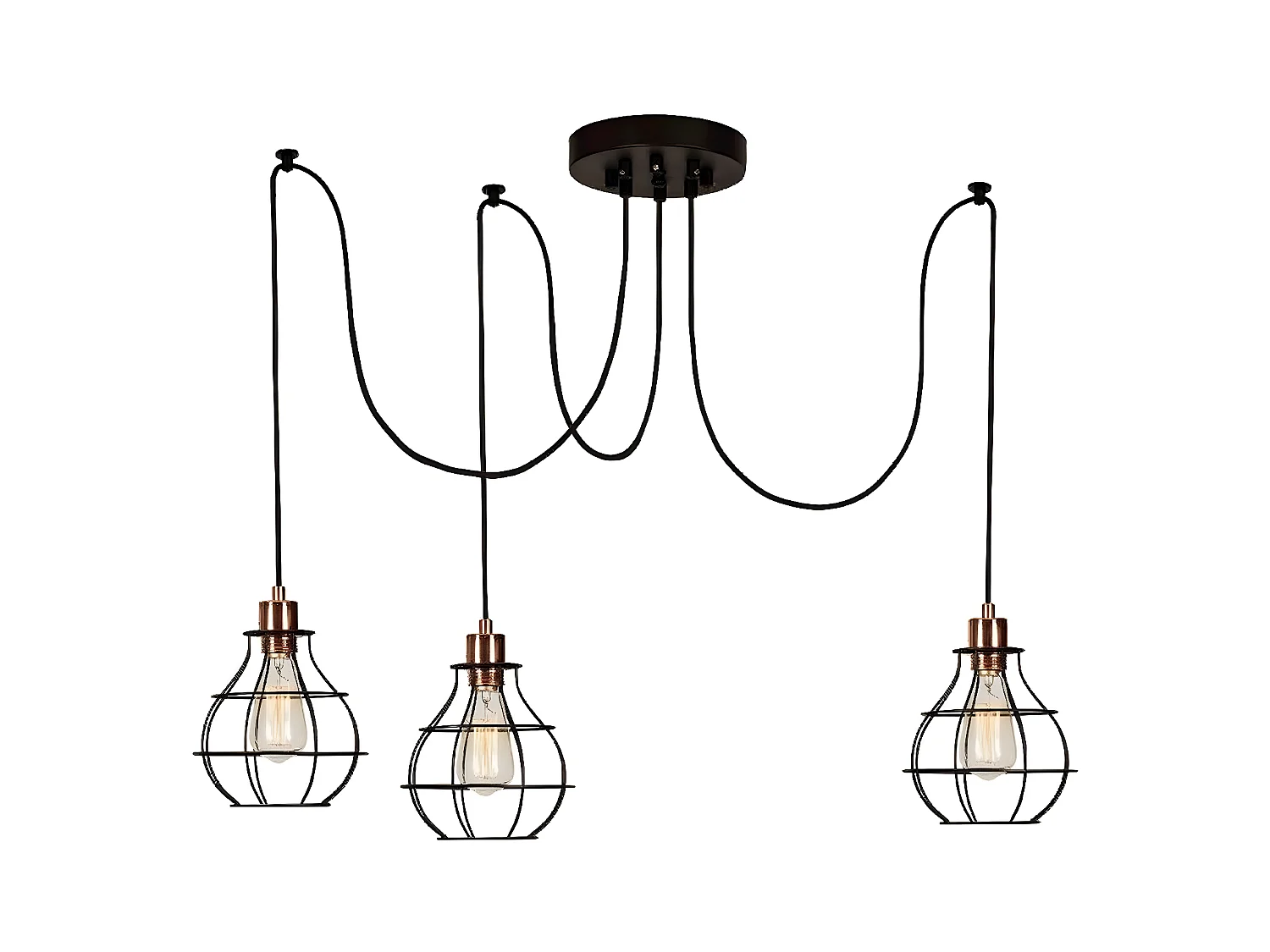 Hanglamp Barletta - Zwart - 180x180x113 cm - EPIKASA