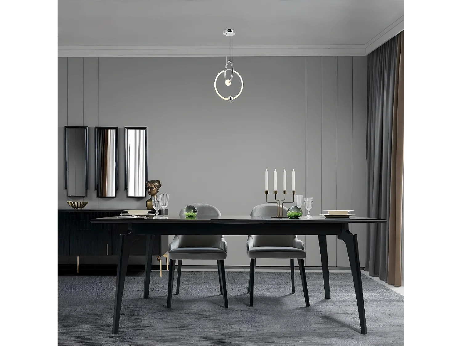 Suspension Arezzo, Chrome, 31x39x12,2 cm, EPIKASA