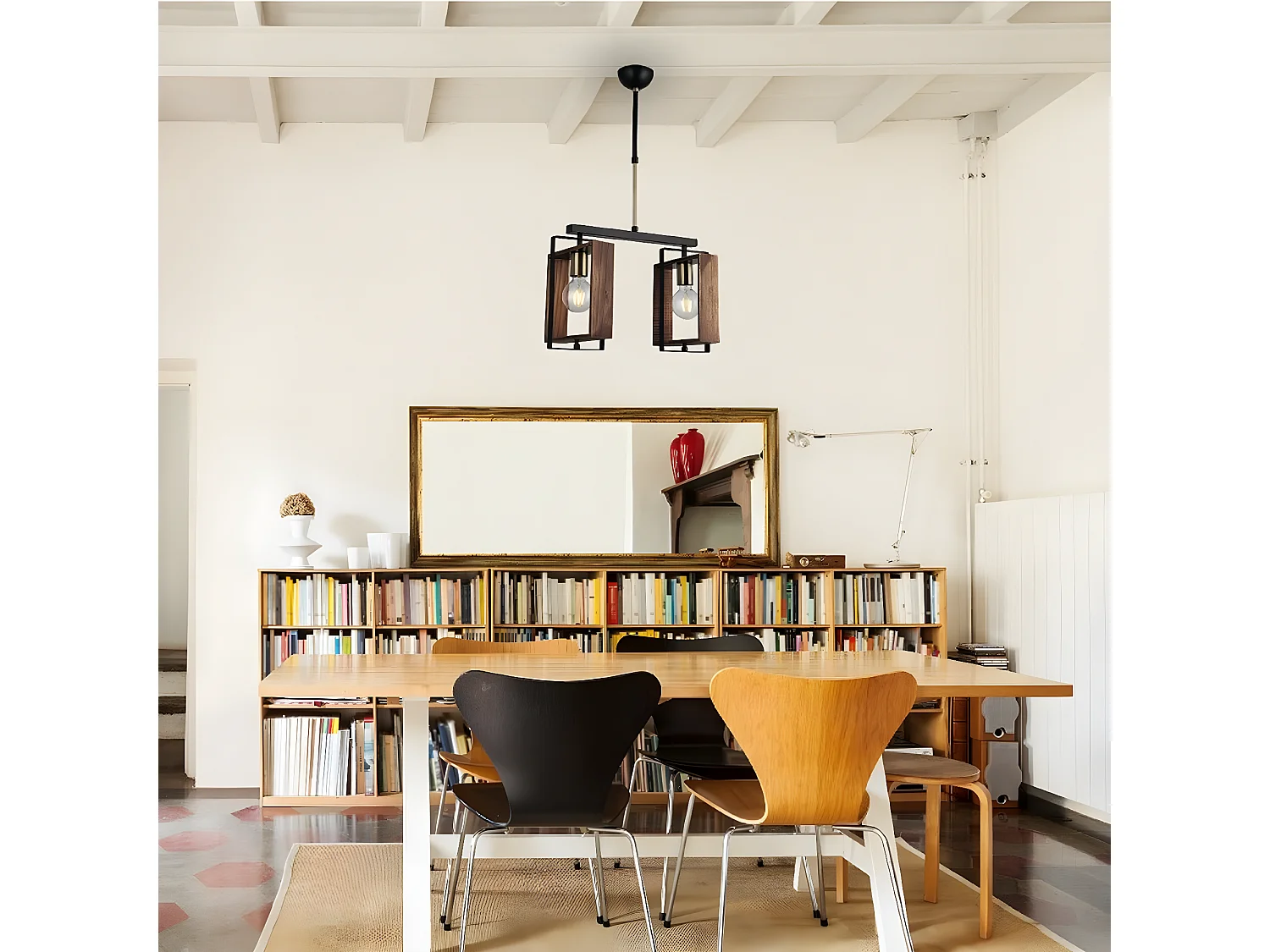 Hanglamp Lecco - Hout - 46x22x86 cm - EPIKASA