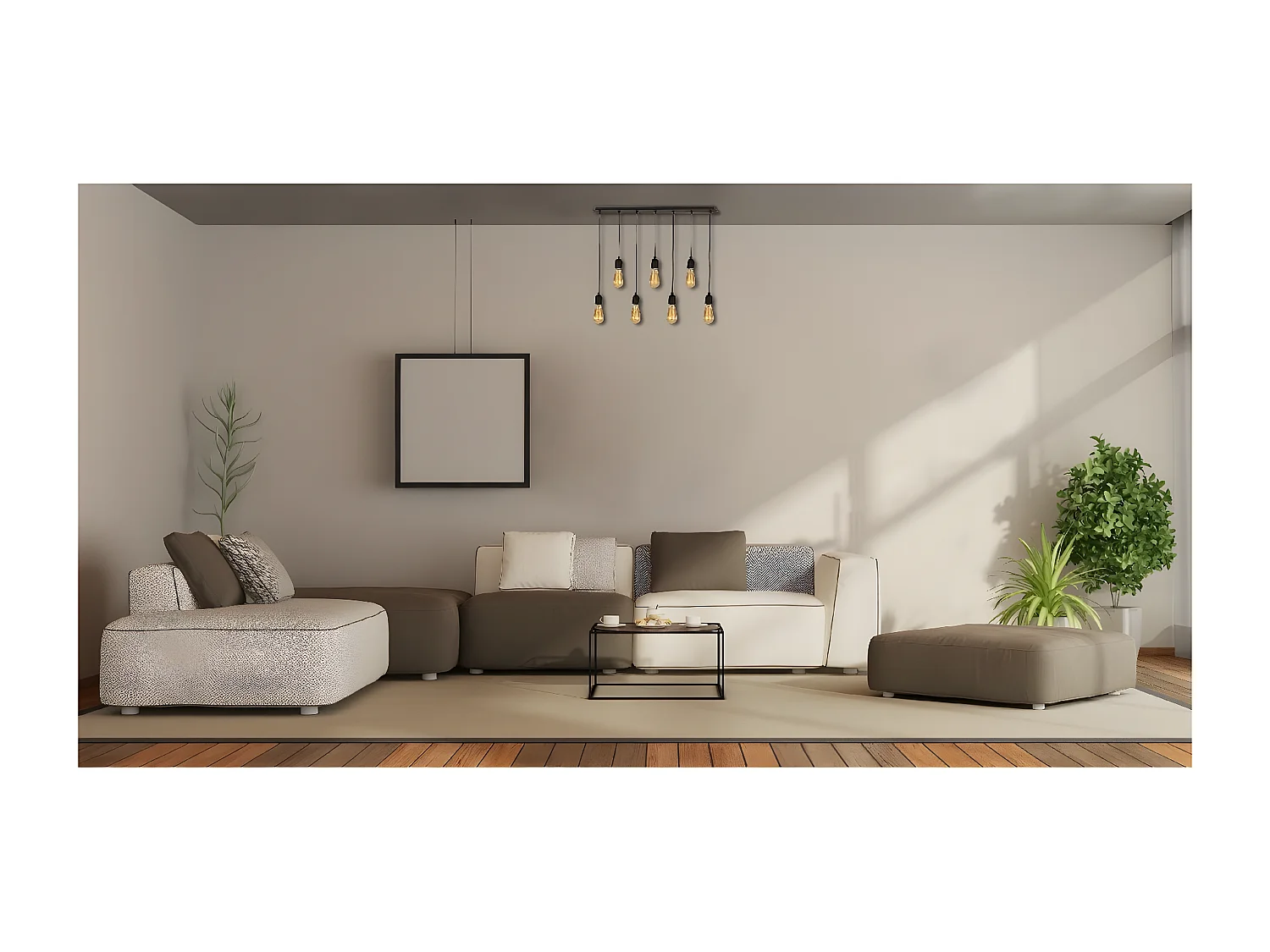 Lampa Wisząca Crotone, Czarny, 80x10x93 cm, EPIKASA