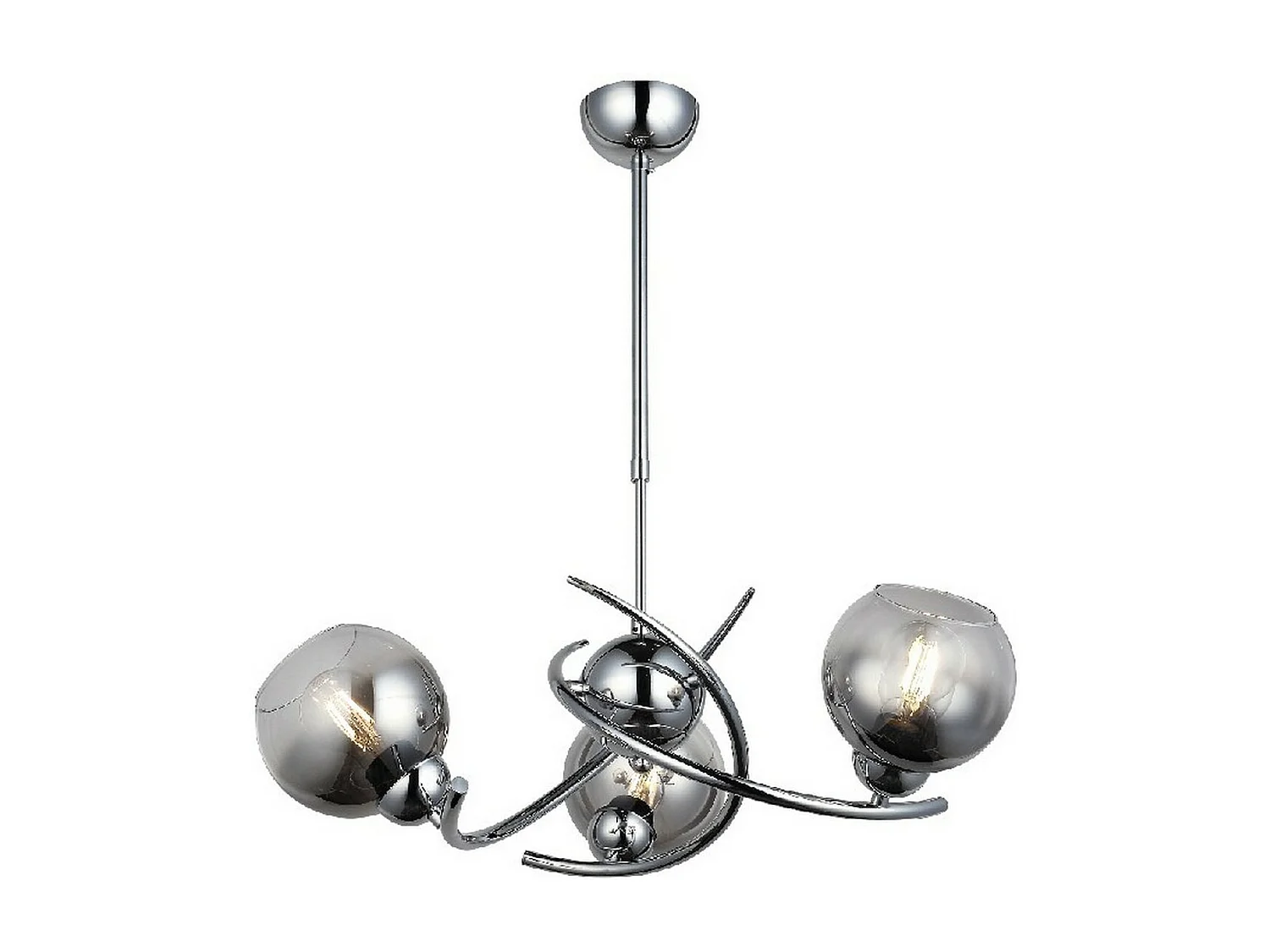 Hanglamp Cesena - Chroom - 49,5x49,5x75 cm - EPIKASA