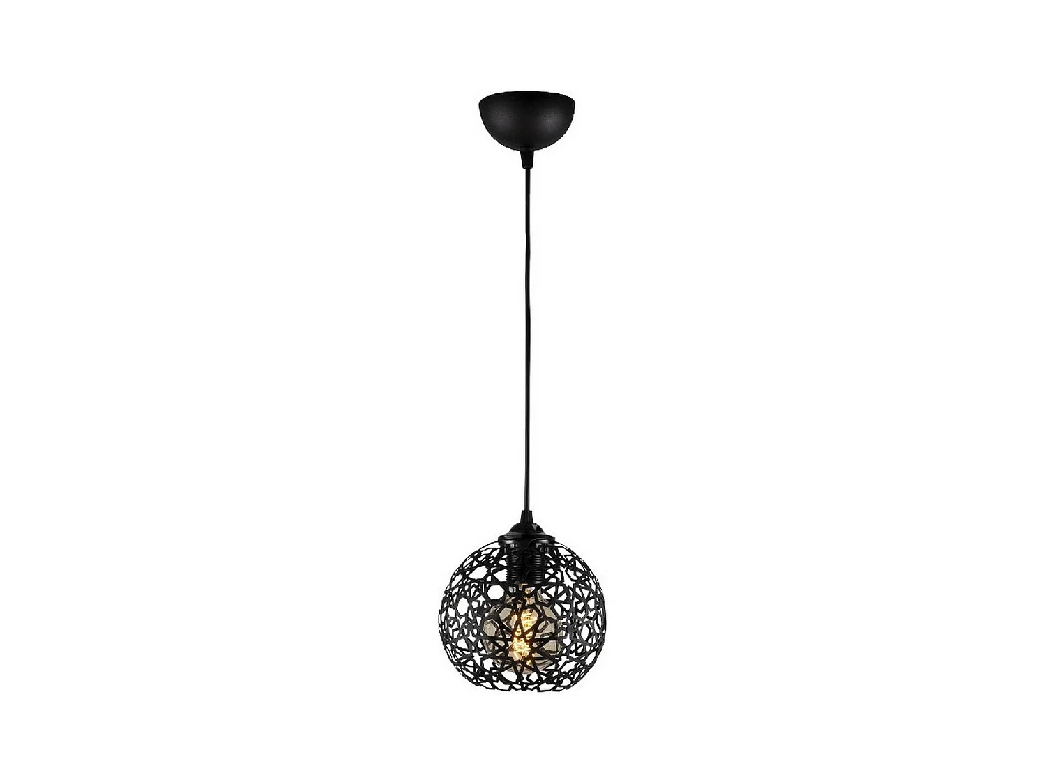 Suspension Siena, Noir, 17x17x115 cm, EPIKASA