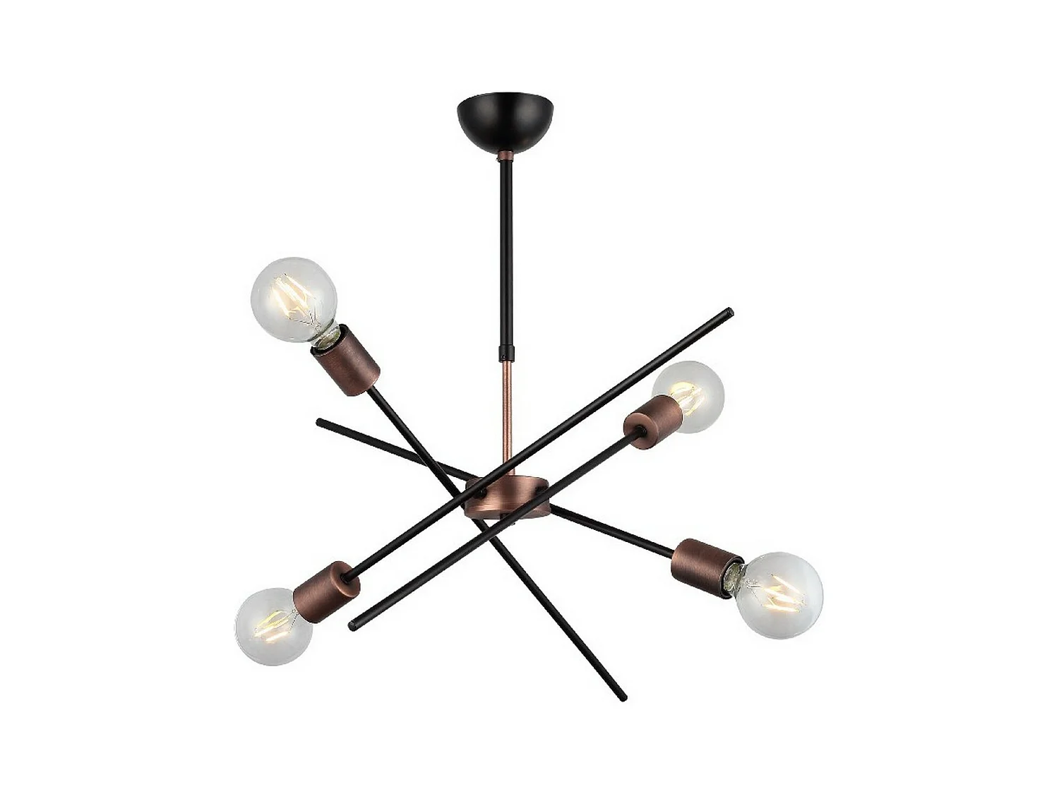 Candeeiro Suspenso Ferrara, Preto, 40x53x75 cm, EPIKASA