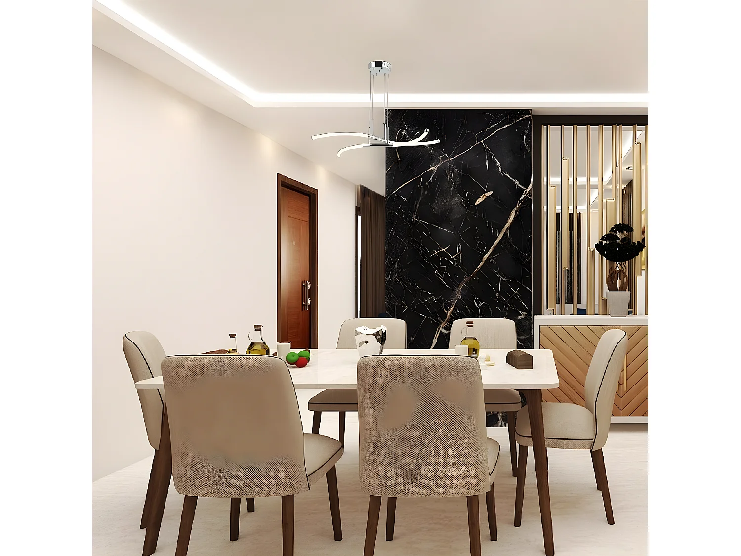 Suspension Trani, Chrome, 83x60x120 cm, EPIKASA