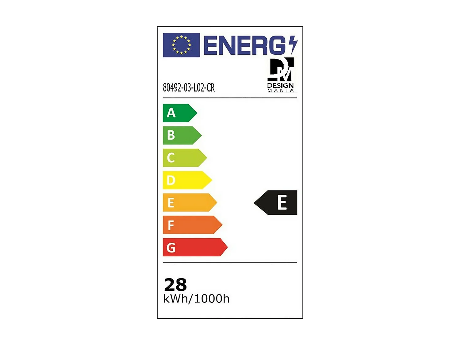 Suspension Trani, Chrome, 83x60x120 cm, EPIKASA
