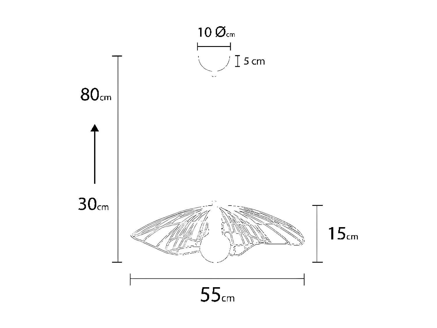 Lámpara de Suspensión Venezia, Blanco, 55x55x80 cm, EPIKASA